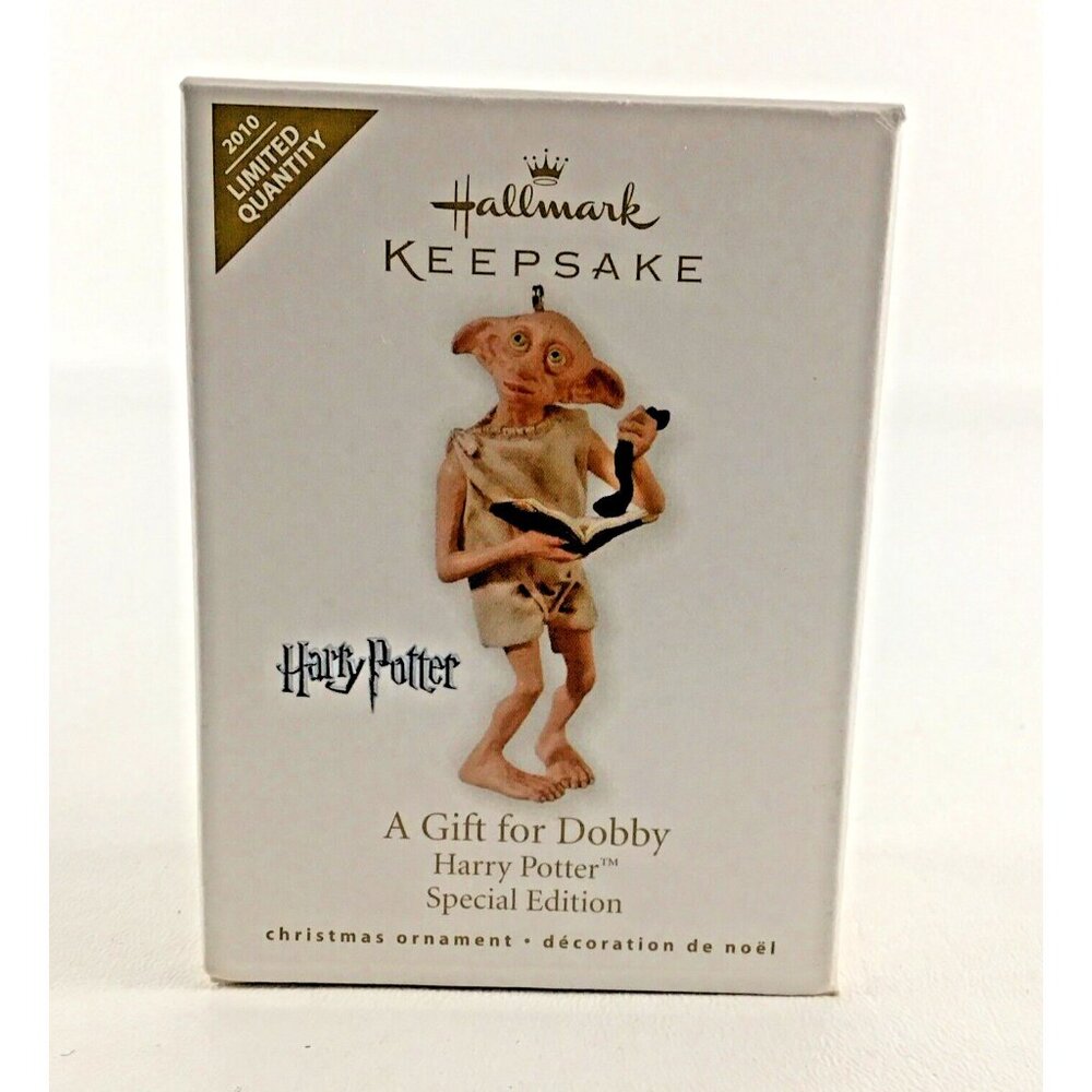 Hallmark Harry Potter A Gift For Dobby Keepsake Christmas Tree Ornament 2010 New